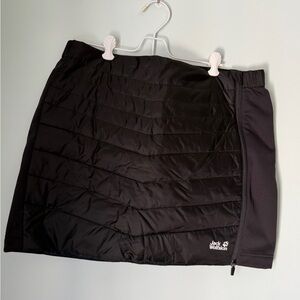 Jack Wolfskin Nanuk Insulated Black Outdoor Skirt, Size L, Size 10